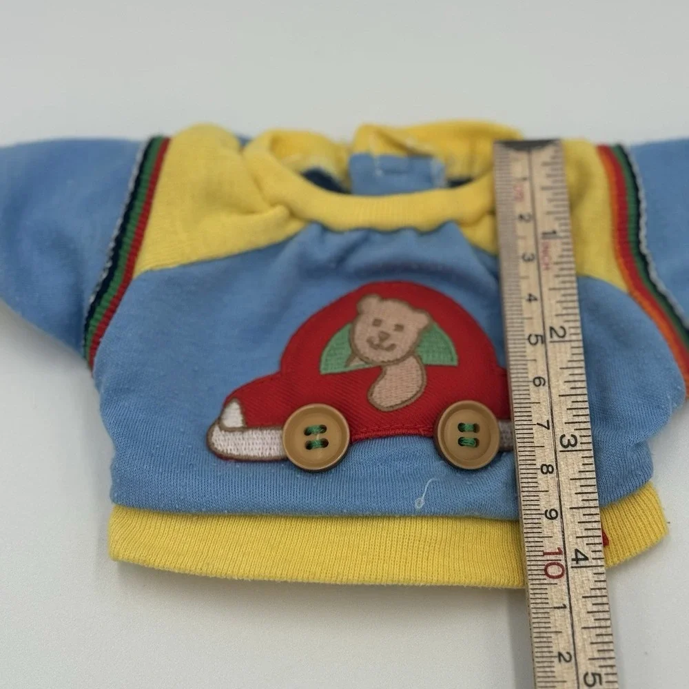 Vintage Cabbage Psych Kids Shirt Blue With Red Car & Yellow‎ Trim